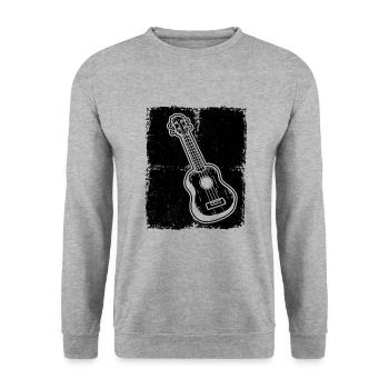 Ukulele Ukulele Player Ukulelist - Unisex Sweatshirt - salt & pepper - Front - Alina (178cm) & Michal (187cm)