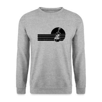 Violoncelliste violoncelliste - Sweat-shirt Unisexe - gris chiné - Devant - Alina (178cm) & Michal (187cm)
