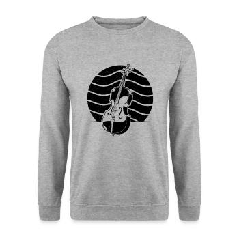 Violoncelliste violoncelliste - Sweat-shirt Unisexe - gris chiné - Devant - Alina (178cm) & Michal (187cm)