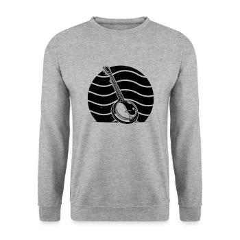 Banjo Banjo joueur Banjoïste - Sweat-shirt Unisexe - gris chiné - Devant - Alina (178cm) & Michal (187cm)