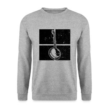 Banjo Banjo player Banjoist - Unisex Sweatshirt - salt & pepper - Front - Alina (178cm) & Michal (187cm)