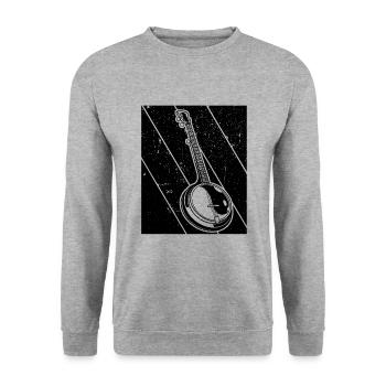 Banjo Banjo joueur Banjoïste - Sweat-shirt Unisexe - gris chiné - Devant - Alina (178cm) & Michal (187cm)