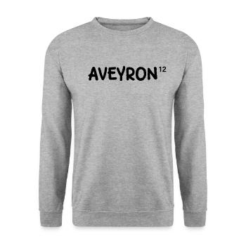 Aveyron département de France - Sweat-shirt Unisexe - gris chiné - Devant - Alina (178cm) & Michal (187cm)