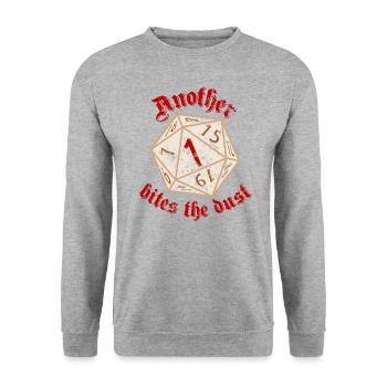 Un autre 1 mord la poussière - Sweat-shirt Unisexe - gris chiné - Devant - Alina (178cm) & Michal (187cm)