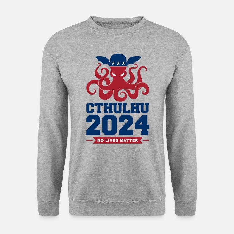 Cthulhu 2024 - Unisex Pullover - Weißgrau meliert
