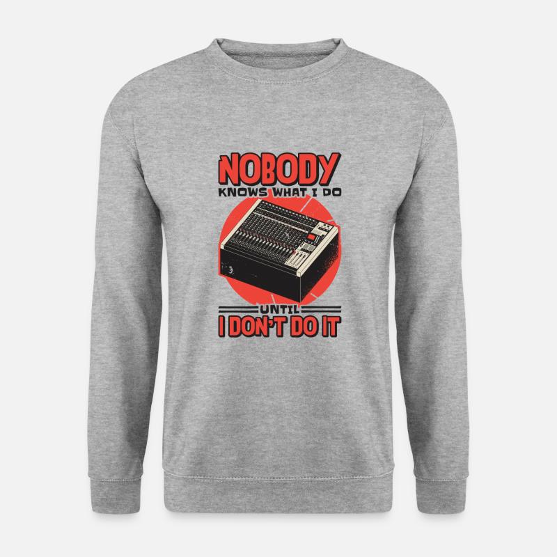 Audiotechniker Tontechniker Veranstaltungstechnik - Unisex Pullover - Weißgrau meliert
