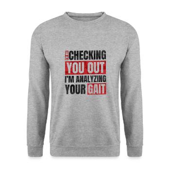 Physiotherapist Physiotherapy Profession - Unisex Sweatshirt - salt & pepper - Front - Alina (178cm) & Michal (187cm)