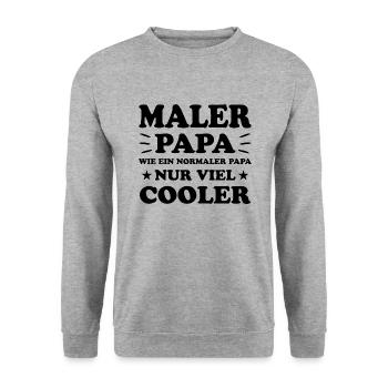 Maler Lustiger Spruch Maler Meister Job Geschenk - Unisex Pullover - Weißgrau meliert - Vorne - Alina (178cm) & Michal (187cm)