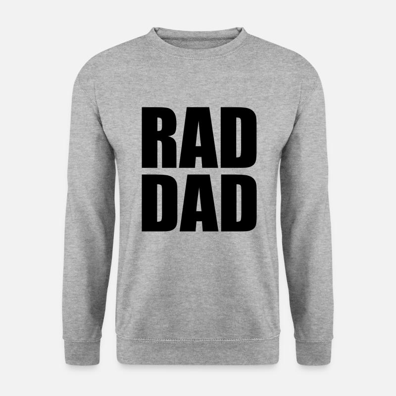Rad dad - Unisex Pullover - Weißgrau meliert