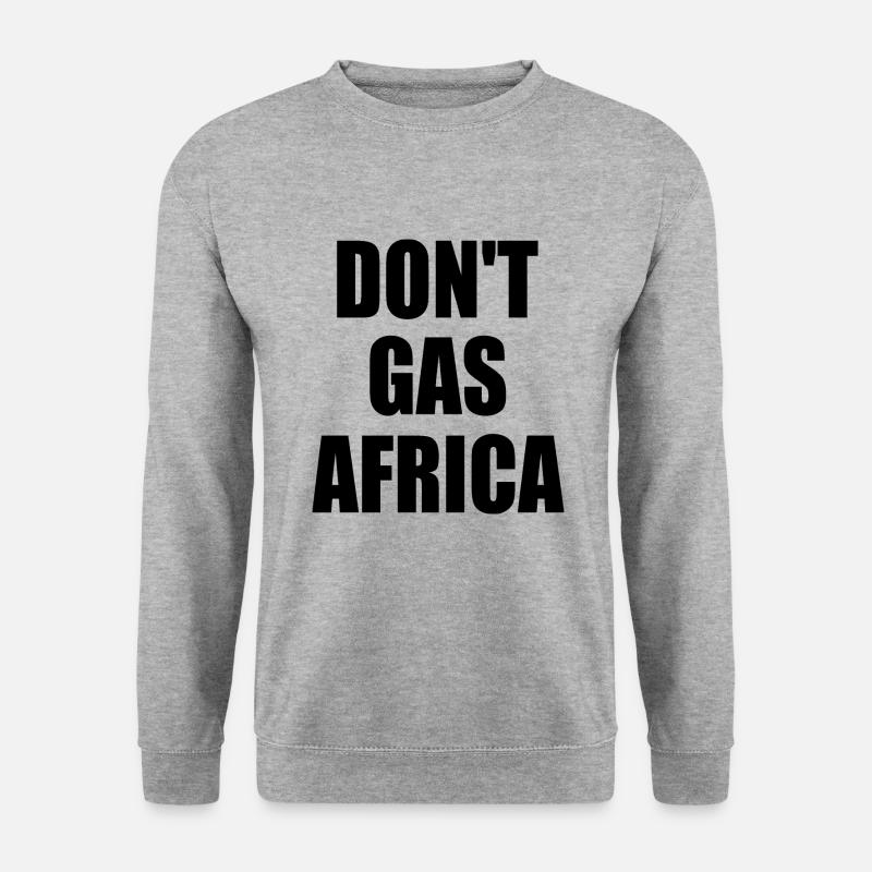 don't gas africa - Unisex Pullover - Weißgrau meliert