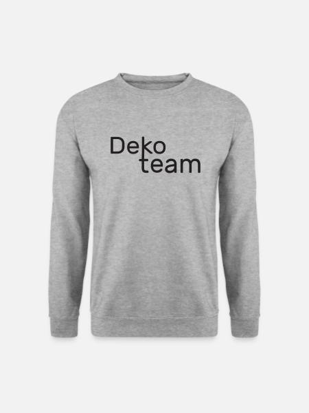 Dekoteam - Unisex Pullover - Weißgrau meliert