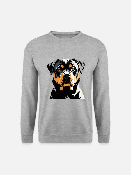 Rottweiler - Pet Dog Sticker - Unisex Sweatshirt - salt & pepper