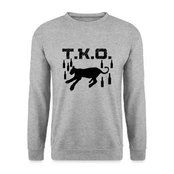 TKO Drunken Predator s’est évanoui dans le coma - Sweat-shirt Unisexe - gris chiné - Devant - Alina (178cm) & Michal (187cm)