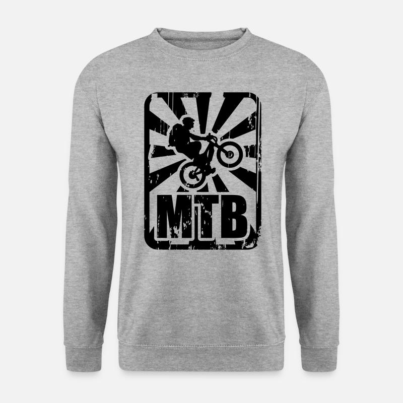 MTB - Unisex Pullover - Weißgrau meliert
