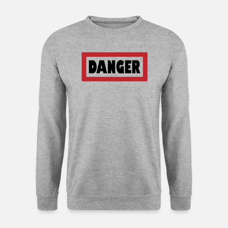 Avertissement : Élégamment dangereux - Sweat-shirt Unisexe - gris chiné