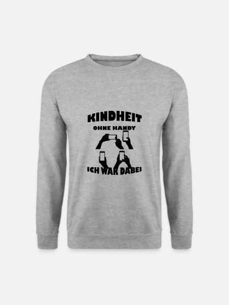 Childhood Mobile Phone - Unisex Sweatshirt - salt & pepper