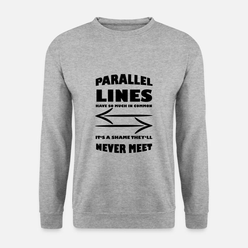 Mathematisch Mathe Mathelehrer Mathematiker - Unisex Pullover - Weißgrau meliert