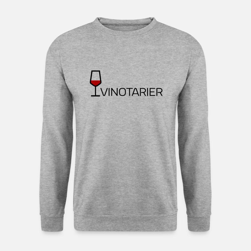 Vinotariier - Unisex Pullover - Weißgrau meliert