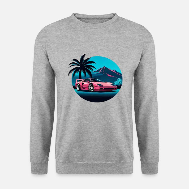 1980 LAMBO - Unisex Pullover - Weißgrau meliert