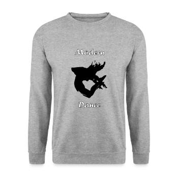 modern dance tyle 2 - Unisex Sweatshirt - salt & pepper - Front - Alina (178cm) & Michal (187cm)