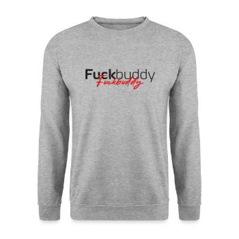 Fuckbuddy - Sweat-shirt Unisexe - gris chiné - Devant - Alina (178cm) & Michal (187cm)