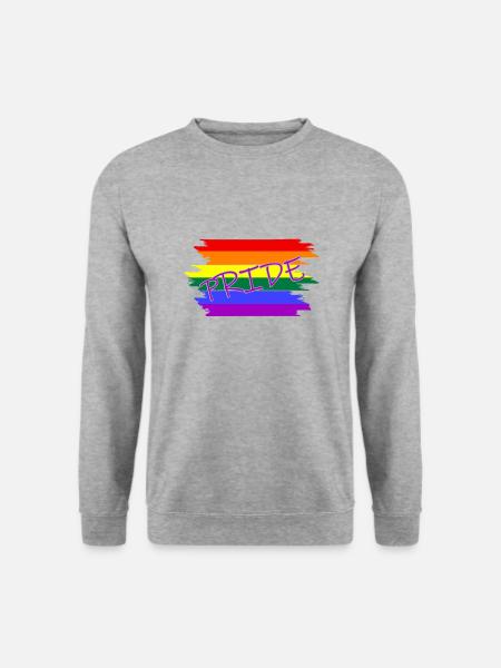 Pride lgbtq LGBT - Unisex Pullover - Weißgrau meliert