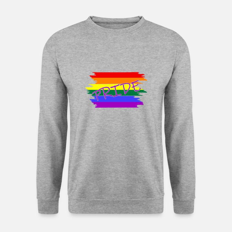 Pride lgbtq LGBT - Unisex Pullover - Weißgrau meliert