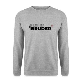 Kleiner Bruder - Unisex Pullover - Weißgrau meliert - Vorne - Alina (178cm) & Michal (187cm)