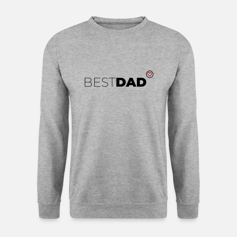 Best Dad - Unisex Pullover - Weißgrau meliert