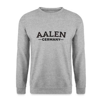 Aalen My Home Idée Cadeau - Sweat-shirt Unisexe - gris chiné - Devant - Alina (178cm) & Michal (187cm)