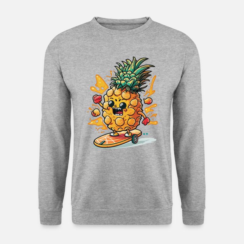 Wellen-Krieger - Unisex Pullover - Weißgrau meliert