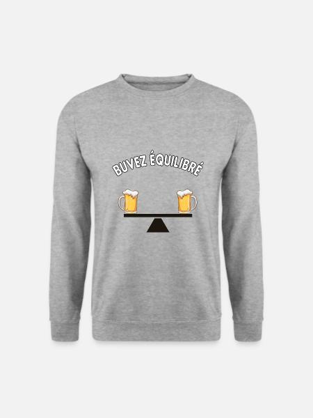 Buvez équilibré - Sweat-shirt Unisexe - gris chiné