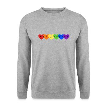 Not perfect - Unisex Pullover - Weißgrau meliert - Vorne - Alina (178cm) & Michal (187cm)