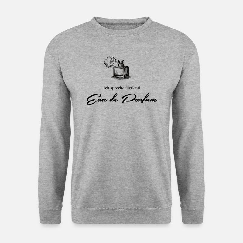 Ich spreche fließend Eau de Parfum - Unisex Pullover - Weißgrau meliert