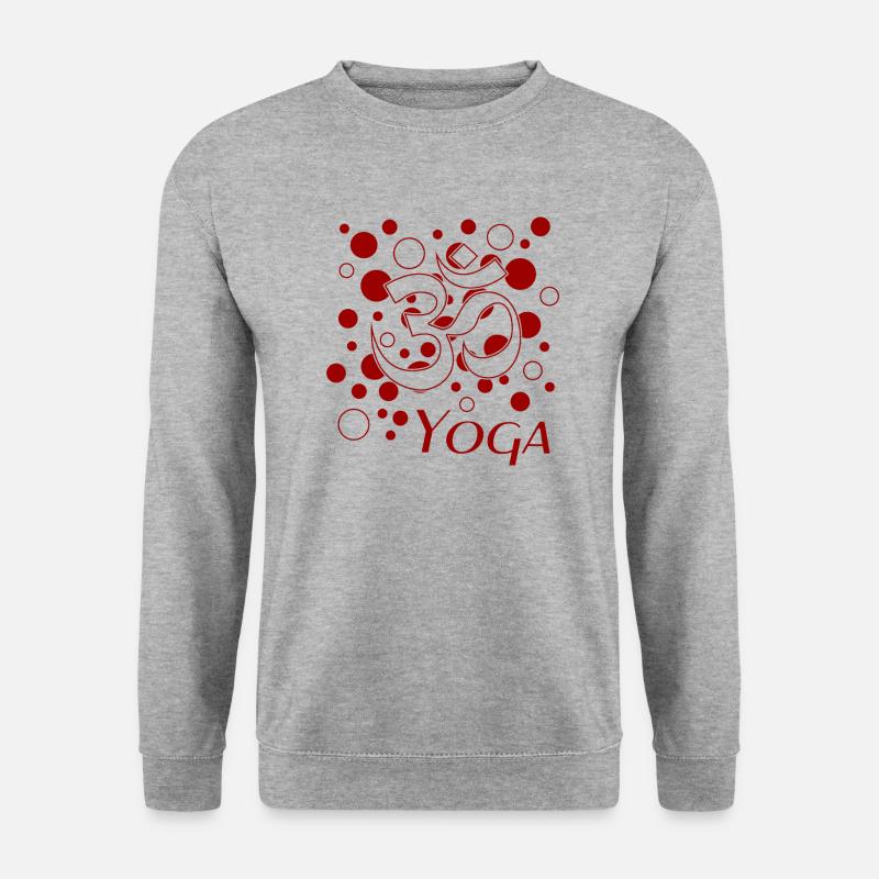 Yoga yoga - Unisex Pullover - Weißgrau meliert