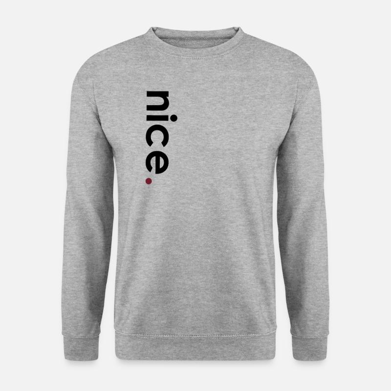 Nice vertical black - Unisex Sweatshirt - salt & pepper