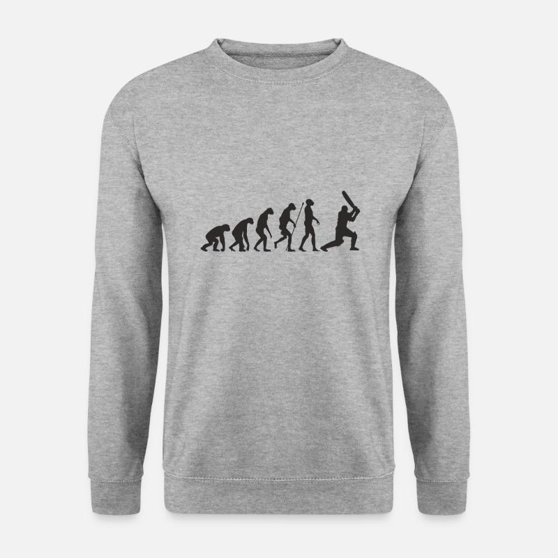 Evolution du cricket - Sweat-shirt Unisexe - gris chiné
