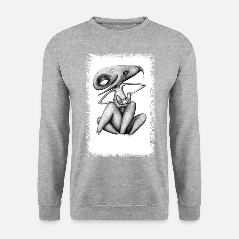Gamer Bic Style - Unisex Pullover - Weißgrau meliert