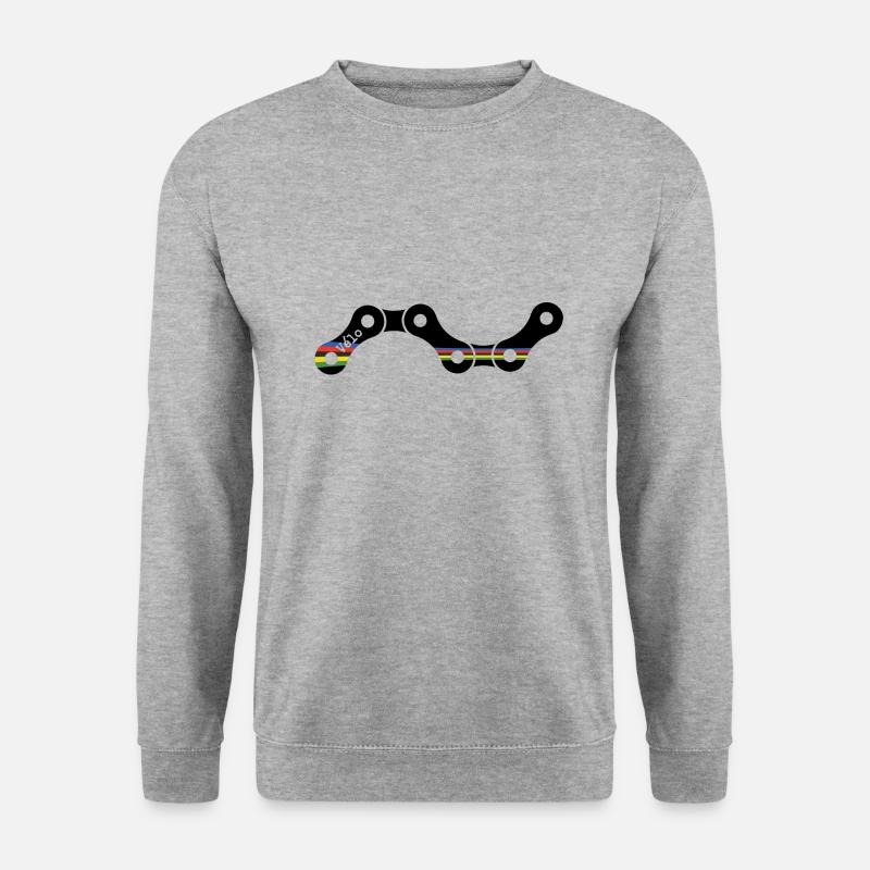 Velo World Championship schwarz - Unisex Pullover - Weißgrau meliert