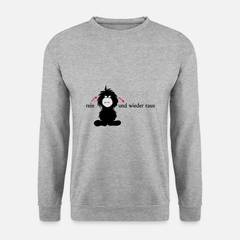 Monster Smuffel ignorieren - Unisex Pullover - Weißgrau meliert