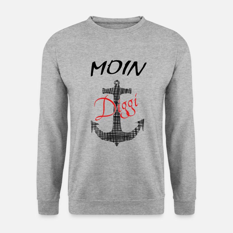 Anker Moin Diggi - Unisex Pullover - Weißgrau meliert