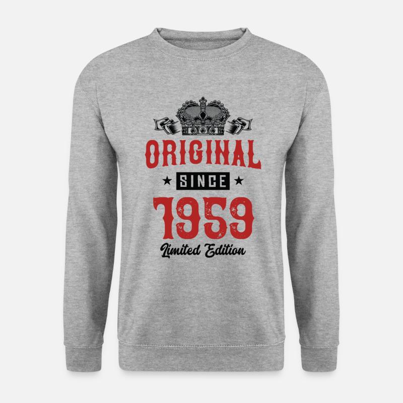 1959 limited edition - Unisex Pullover - Weißgrau meliert