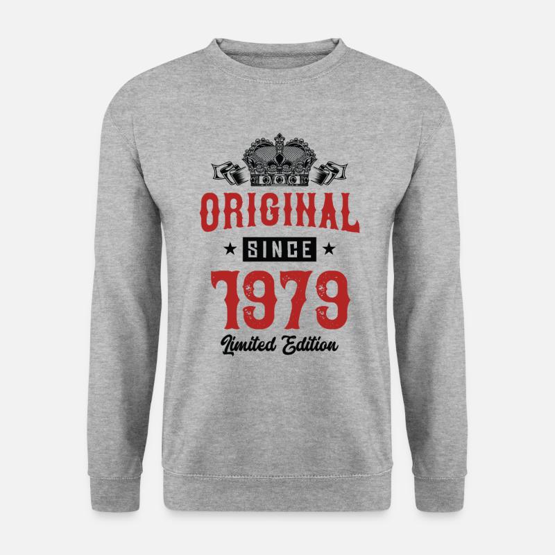 1979 limited edition - Unisex Pullover - Weißgrau meliert