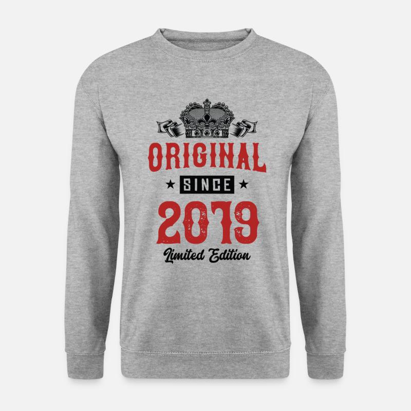 2019 limited edition - Unisex Pullover - Weißgrau meliert