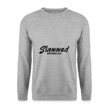 Slammed Wörthersee 2019 -Treffen - schwarz - Unisex Pullover - Weißgrau meliert - Vorne - Alina (178cm) & Michal (187cm)