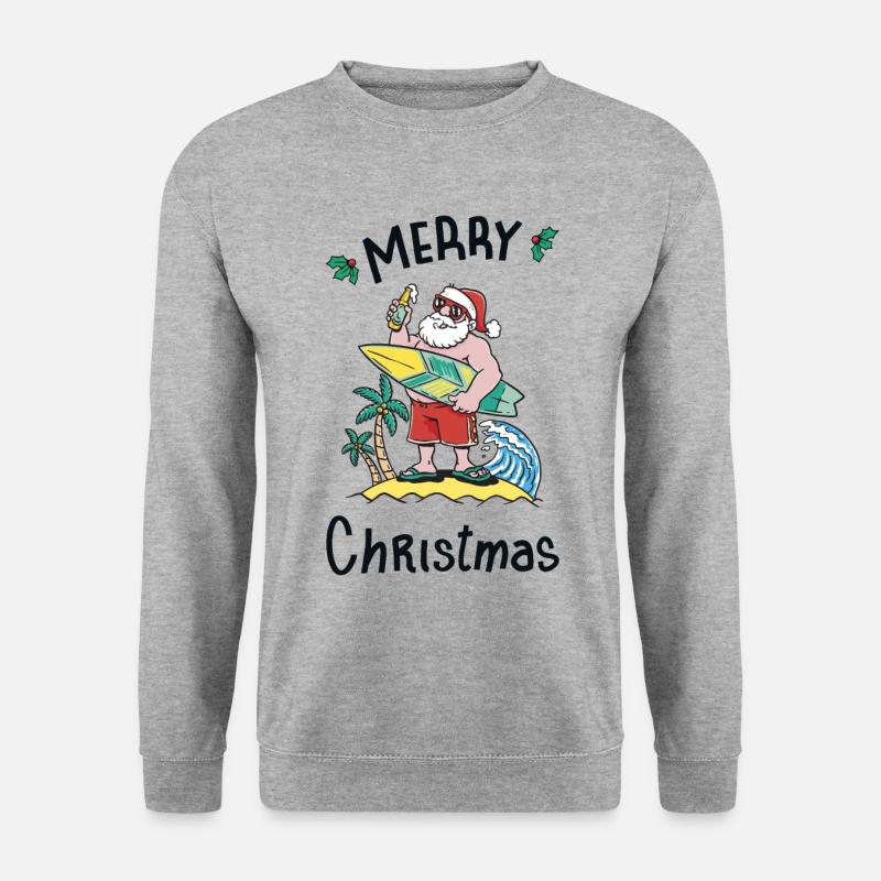 Weihnachten im Juli - Unisex Pullover - Weißgrau meliert