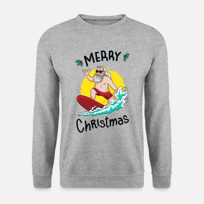 Weihnachten im Juli - Unisex Pullover - Weißgrau meliert