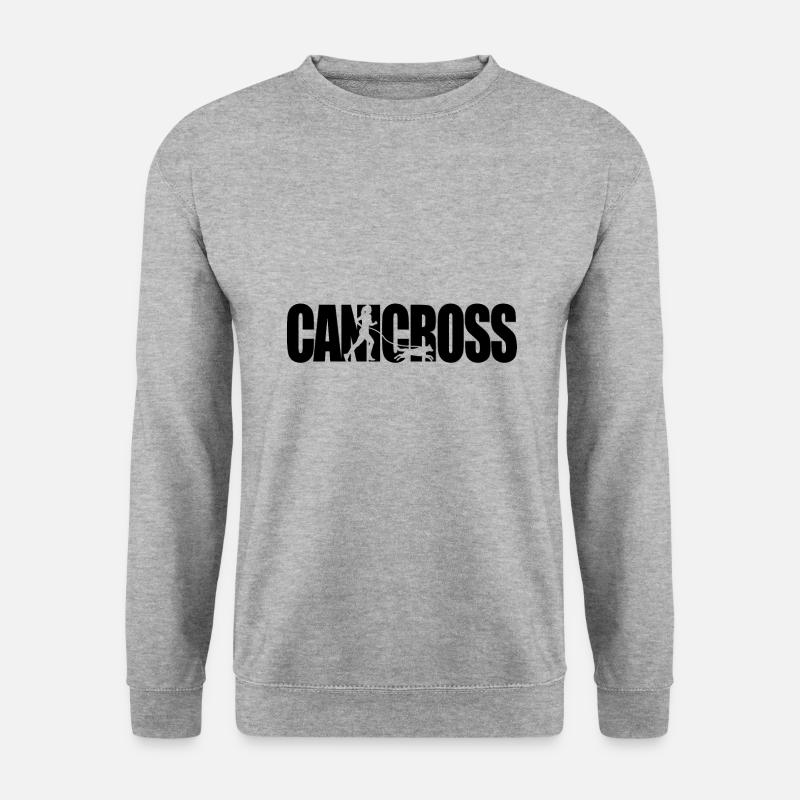 Canicross - Unisex Pullover - Weißgrau meliert