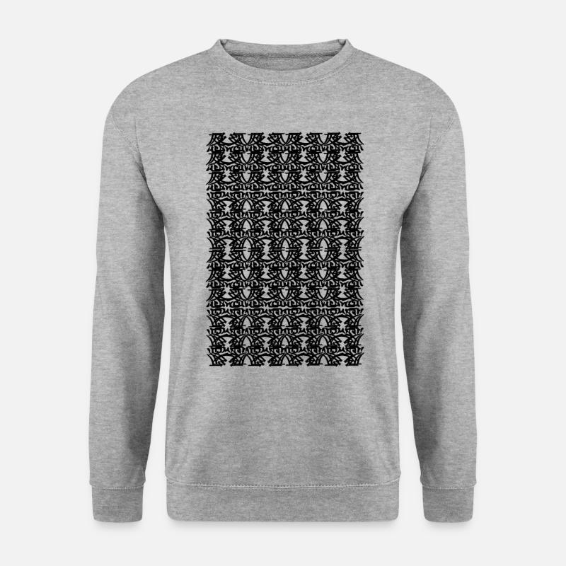 UNI-Struktur - Unisex Pullover - Weißgrau meliert