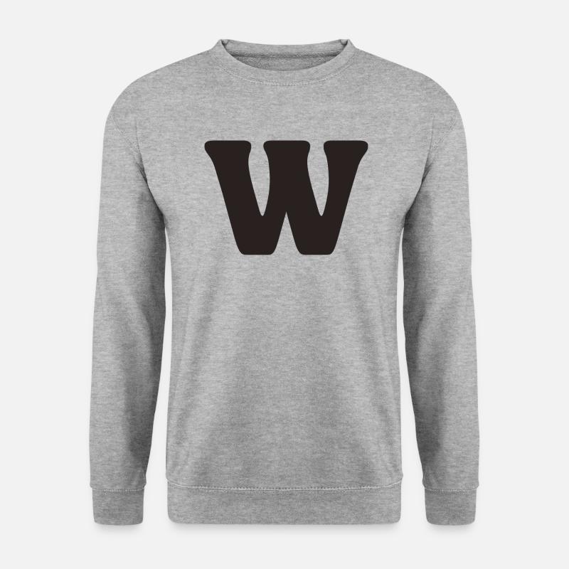 W - Unisex Pullover - Weißgrau meliert